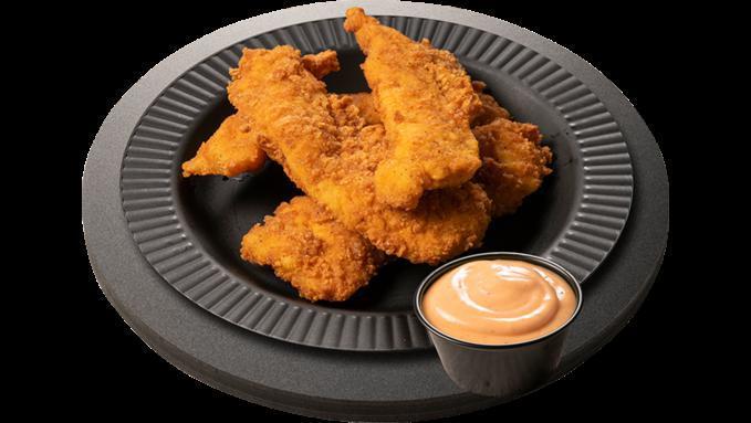 5 Piece Chicken Tenders Box · Includes 5 pieces of Crispy Ranch Chicken Tenders and your choice of a dipping sauce