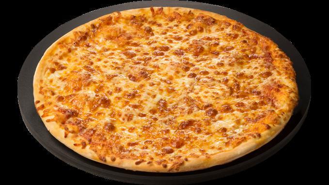 Cheese Pizza - Medium · Sometimes we like it simple. Two kinds of. Cheese with Original Sauce.