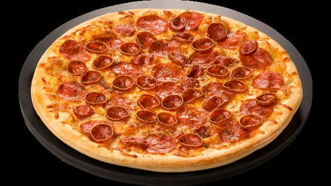 Pepperoni Pizza - Medium. · Includes Pepperoni