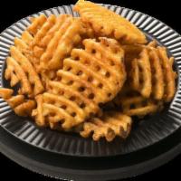 Waffle Fries · Waffle Fries are crispy and seasoned to perfection.