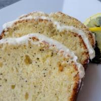 Lemon Poppy Loaf · Chef Brittany's Lemon Poppy Loaf with Cream Cheese Frosting.  Made In House