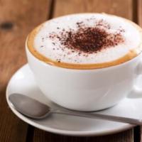 Cappuccino · Espresso, half foam, and half steamed milk.