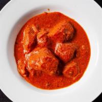 Butter Chicken (Chicken Makhani) · Gluten free. Flakes of tandoor meat cooked with butter creamy sauce.