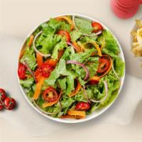 Salad For The Homey · Romaine lettuce, cherry tomatoes, carrots, and onions dressed tossed with lemon juice & oliv...