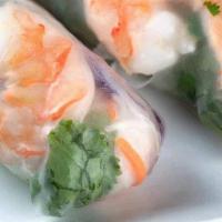 Spring Rolls · Traditional roll with steamed shrimp and pork wrapped in rice paper with vermicelli, lettuce...