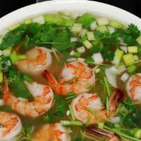 Shrimp Pho · Our fragrant and aromatic broth is the outcome of slow simmering of beef shank, bone marrow,...