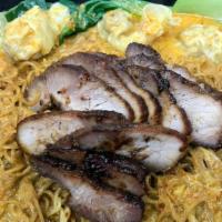 Wonton Laksa Special · Most popular, spicy. Tender BBQ pork, home-made wonton, wonton noodles, topped with Curry La...