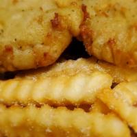 Chicken Nuggets ＆ Seasoned Fries · Flash fried chicken nuggets with fries seasoned with the epic chef seasonings