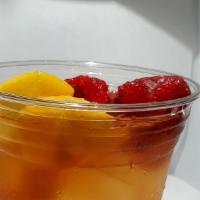Sweet Tee'Z · Fruit pieces added to a refressing drink
