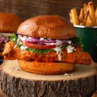Buffalo Chicken Sandwich · Yet another great use for our signature Buffalo sauce, this mouthwatering sandwich lets the ...