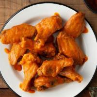 Chicken Wings · Our chicken wings are gluten-free and made with Red Bird free-range, antibiotic-free chicken...