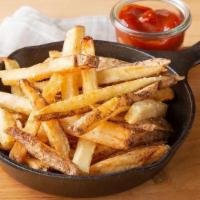 Hand Cut Fries · Fries meant to travel. Crispy on the outside, soft in the center, finished lightly with salt...