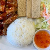 Chicken Teriyaki & Tofu · Steamed white rice served with grilled slices of marinated chicken and tofu and steamed vege...