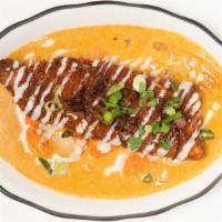 Matsaman & Crispy Trout · mild spice Matsaman curry, potato, peanut, carrot, onions, with crispy trout fillet (6oz.), ...