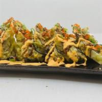 Spicy Girl Roll · (Fried roll)Spicy tuna, avocado topped with masago, scallion, eel. sauce, spicy mayo