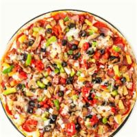 Lrg Classic Combo · CANADIAN BACON, BEEF,PEPPERONI, BACON BITS, PINEAPPLE, MUSHROOMS, OLIVES, 
GREEN PEPPERS, ON...