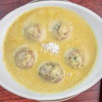 Malai Kofta · Gluten free. Fried savory balls made from minced mixed vegetables, cottage cheese, cashew nu...
