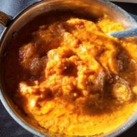 Butter Chicken · Chicken cooked with herbs, ground spices in homemade butter sauce. Gluten Free.