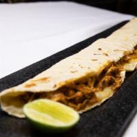 Machetes 2 Feet Long · Two-feet long quesadilla made with fresh homemade tortillas with your choice of meat (2 max....