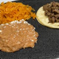 Kid'S Taco With Rice And Beans  · 