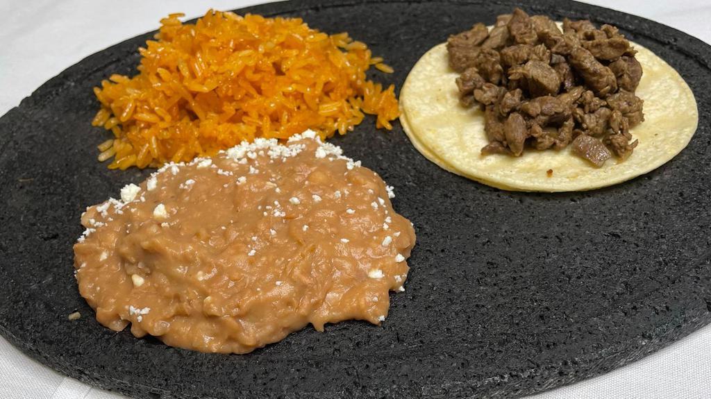 Kid'S Taco With Rice And Beans  · 