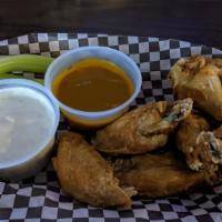 6 Piece Wings · Wings include celery and dipping sauce.