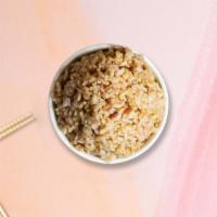 Brown Rice · Steamed brown rice.