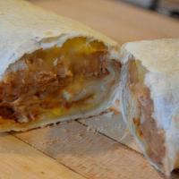 Bean And Cheese Burrito · (Can be made with Black Beans upon request)