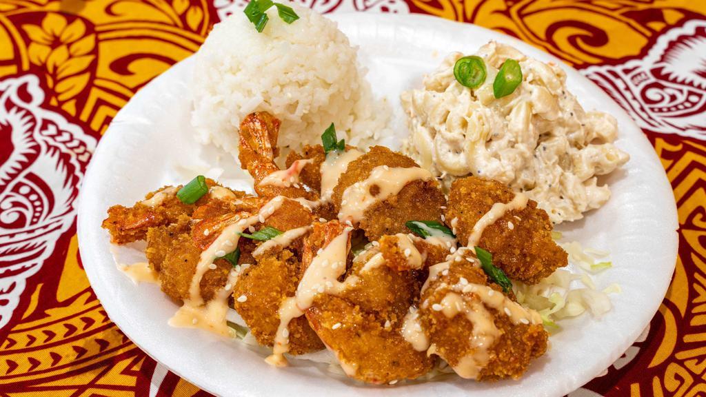 Big Bang Shrimp · Panko breaded fried shrimp tossed in our creamy, sweet chili house-made bang sauce.