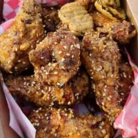 Half Spicy / Half Sweet Wings · Mix of Spicy and Sweet Wings