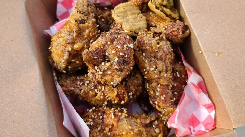 Wings - Sweet Soy Garlic Fried Chicken · 1 lbs of Sweet soy garlic fried chicken wings