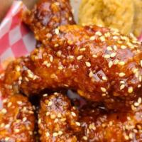Wings - Spicy Korean Fried Chicken Wings  · 1 lbs of Spicy Korean fried chicken wings