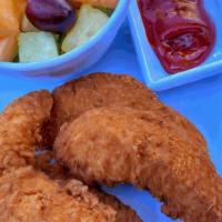 Kids Chicken Tenders · Served with fresh fruit or french fries