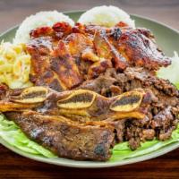 Large Aloha Mix Combo · Favorite. Chicken, beef and short rib, perfect for all meat lovers!.