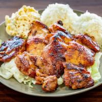 Bbq Chicken · Pre-soaked in teriyaki sauce and grilled just right for a perfect Hawaiian taste.