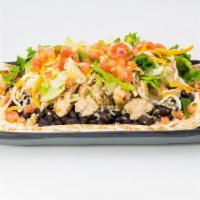 Salad - Grilled Chicken · Salad Blend Lettuce, Flour Tortilla, Black Beans, Grilled Chicken, 3 Cheese Blend, Pico De G...