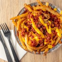 Bacon & Cheese Fries · Enhance your homemade fries/ATL seasoning or regular with jalapeño melted cheese and bacon.