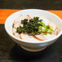Pork Udon · Udon noodle, chashu pork 9 pieces, green onion, sesame seeds, tonkotsu soup