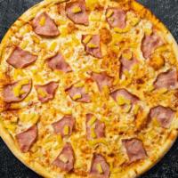 Hawaii Haven Pizza · Canadian bacon, and pineapple.