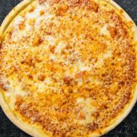 Quattro Formaggio Pizza · For those who love extra cheese! Mozzarella, parmesan, gorgonzola, and feta cheese.