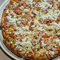 Chicken Pesto Pizza · Large.