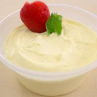 White Chocolate Mousse · Traditional French white chocolate mousse! Made over several hours and garnished with white ...