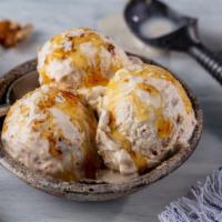 Baklava Ice Cream · Crumbled baklava - vanilla bean ice cream - honey