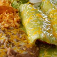 2 Cheese Enchiladas · Red, green or cheese sauce.