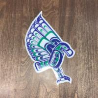 Peace 4 Profit Seahawks Sticker · A collaboration between a Seattle artist who grew up in a family of animators and cartoonist...