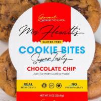 Chocolate Chip · Delicious semi sweet chocolate chip gourmet cookie bites, 8 cookies each container.  Made wi...