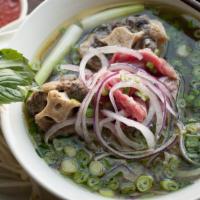 Pho Tai Oxtail · 24 hours beef broth, St. Helens oxtail, eye of round steak from painted hill farm, rice nood...