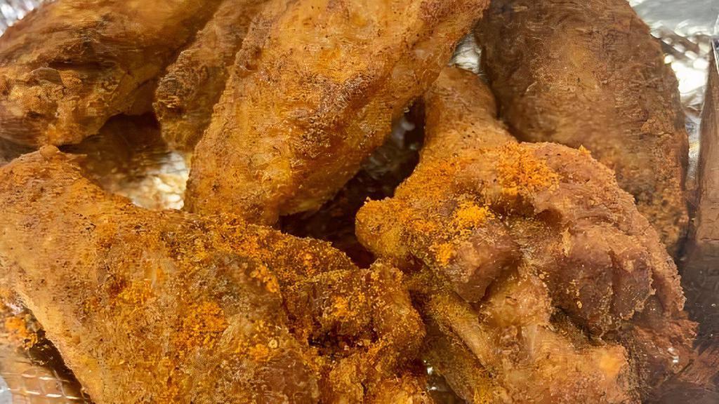 Dry Rub Bone-In · Favorite. Deep fried crispy bone-in chicken wings dusted in our exclusive rubs.
