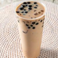Panda Milk Tea · Black milk tea add tapioca and crystal pearl