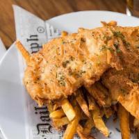 Fish & Chips · Beer battered and fried crisp, fries & house-made tartar sauce